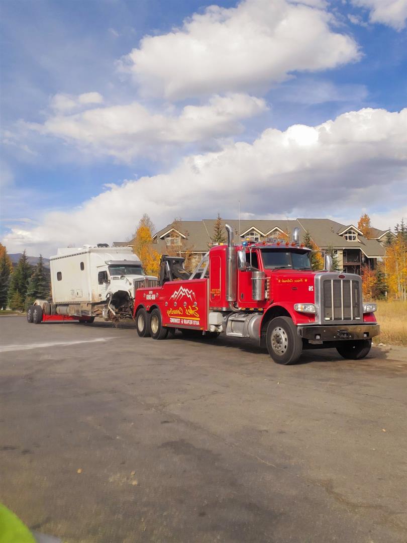 How can a semi be towed when the axles are disabled?